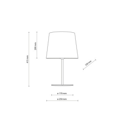 Chicago linen lampka nocna 1 5150 - TK Lighting