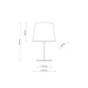 Chicago linen lampka nocna 1 5150 - TK Lighting