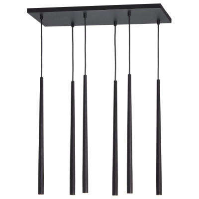 Piano black lampa wisząca 6 6412 - TK Lighting