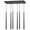 Piano black lampa wisząca 6 6412 - TK Lighting