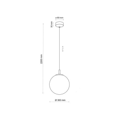 Cadix gold lampa wisząca 1 pł 300 4610 - TK Lighting