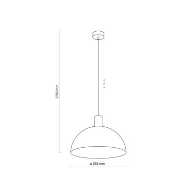 Oslo black lampa wisząca 1 4852 - TK Lighting