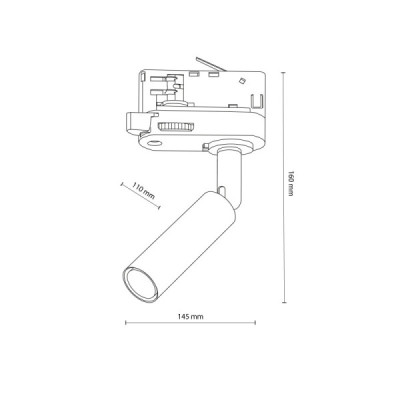 Tracer trójobwodowy lagos black 1 g9 4847 - TK Lighting