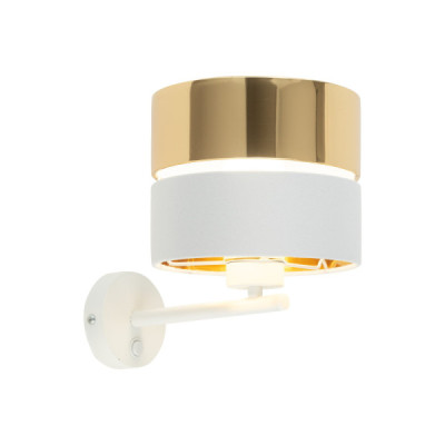 Hilton white/gold kinkiet 1 4770 - TK Lighting