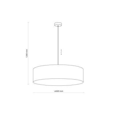 Rondo graphite lampa wisząca - 4858 - TK Lighting