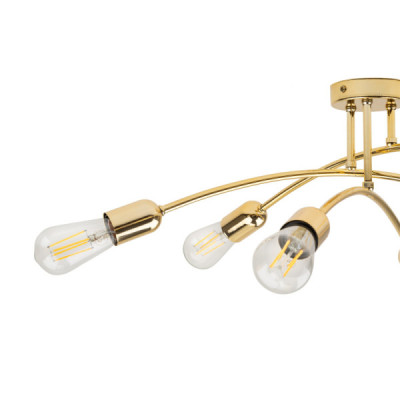 Helix gold lampa sufitowa 4 4688 - TK Lighting