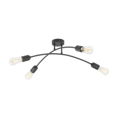 Helix black lampa sufitowa 4 4687 - TK Lighting