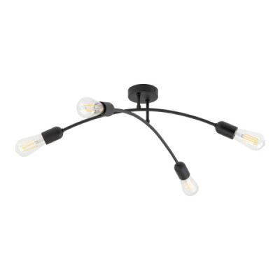 Helix black lampa sufitowa 4 4687 - TK Lighting