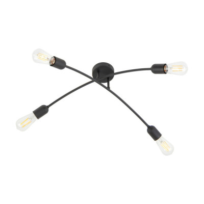 Helix black lampa sufitowa 4 4687 - TK Lighting