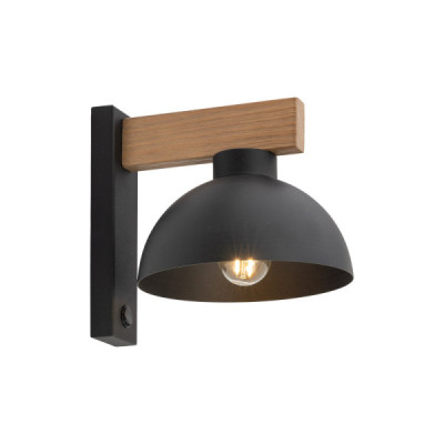 Oslo black kinkiet 1 4961 - TK Lighting