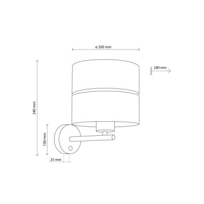 Nicol kinkiet 1 6539 - TK Lighting