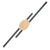 Java black wood kinkiet 2 1369 - TK Lighting