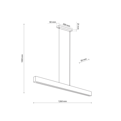 Teo led lampa wisząca 1260 1448 - TK Lighting