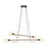 Helix wood orzech lampa wisząca 4 4949 - TK Lighting