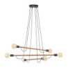 Helix wood orzech lampa wisząca 6 4950 - TK Lighting