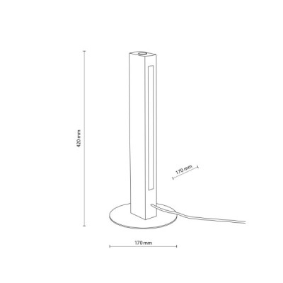 Teo led orzech lampka nocna 1411 - TK Lighting