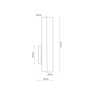 Teo led orzech kinkiet 6613 - TK Lighting