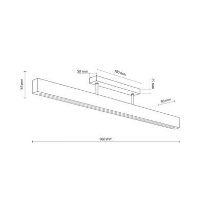 Teo led orzech lampa sufitowa 6614 - TK Lighting