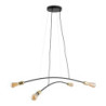 Helix black/gold lampa wisząca 4 4602 - TK Lighting