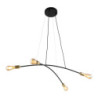 Helix black/gold lampa wisząca 4 4602 - TK Lighting