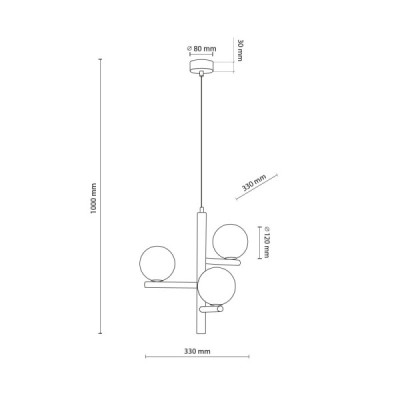 Estera wood lampa wisząca 3 6799 - TK Lighting