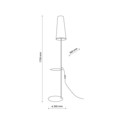 Zing lampa podłogowa 1 5959 - TK Lighting