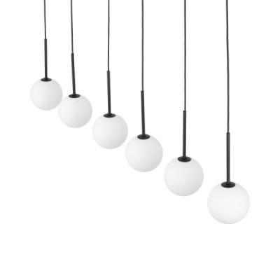 Martin black white lampa wisząca 6 4504 - TK Lighting