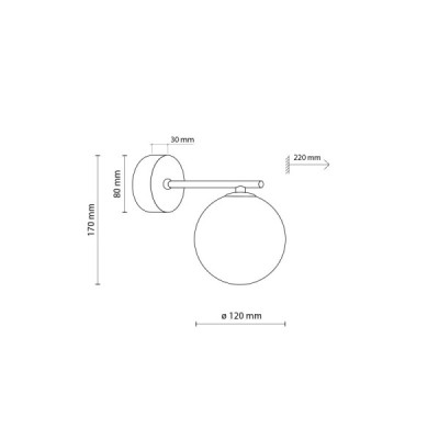 Estera brown kinkiet 1 4527 - TK Lighting