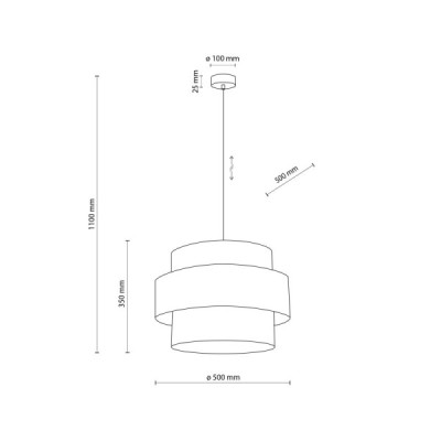 Calisto juta lampa wisząca 3 500 5402 - TK Lighting