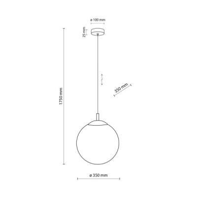 Esme white lampa wisząca 1 350 5671 - TK Lighting