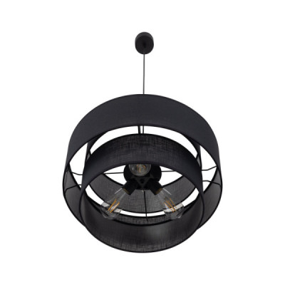 Calisto black lampa wiszaca 3 500 5099 - TK Lighting