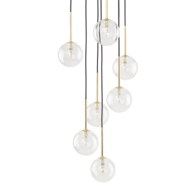 Nilos black / gold lampa wisząca 7 5362 - TK Lighting