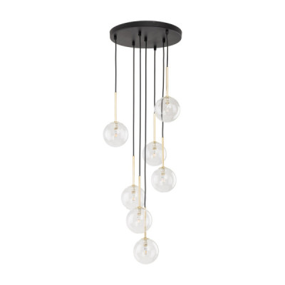 Nilos black / gold lampa wisząca 7 5362 - TK Lighting