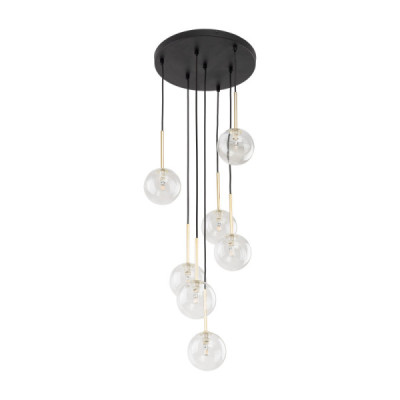 Nilos black / gold lampa wisząca 7 5362 - TK Lighting