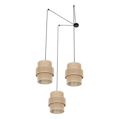 Calisto juta lampa wisząca 3 5403 - TK Lighting