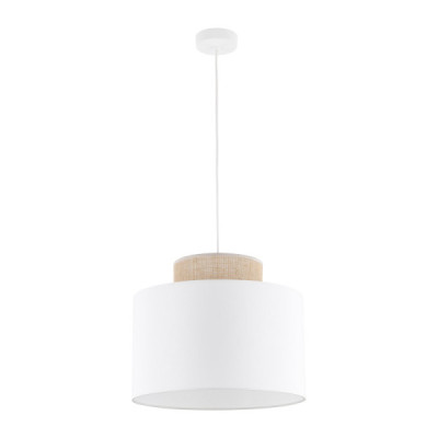 Duo white juta lampa wisząca 1 1856 - TK Lighting