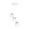 Duo white juta lampa wiszaca 3 koło 2594 - TK Lighting