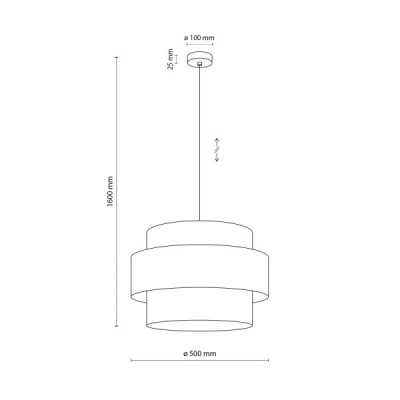 Trio juta lampa wiszaca 1 2758 - TK Lighting