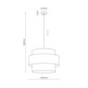 Trio juta lampa wiszaca 1 2758 - TK Lighting