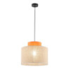 Duo juta orange lampa wiszaca 1 3227 - TK Lighting