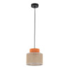 Duo juta orange lampa wiszaca 1 3255 - TK Lighting