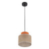 Duo juta orange lampa wiszaca 1 3255 - TK Lighting