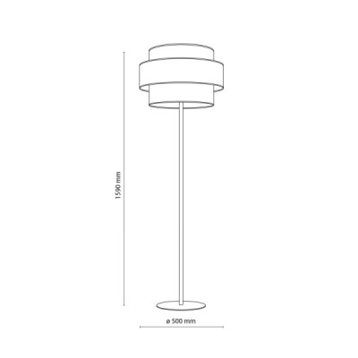 Trio juta lampa podłogowa1 6451 - TK Lighting