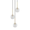 Nilos black / gold lampa wiszaca 3 5942 - TK Lighting