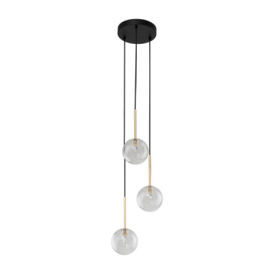 Nilos black / gold lampa wiszaca 3 5942 - TK Lighting