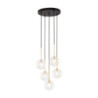 Nilos black / gold lampa wisząca 5 5943 - TK Lighting