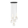 Nilos black / gold lampa wisząca 5 5943 - TK Lighting