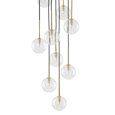 Nilos black / gold lampa wisząca 10 5944 - TK Lighting