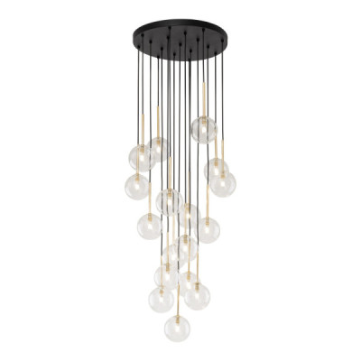 Nilos black gold lampa wisząca 17 5945 - TK Lighting