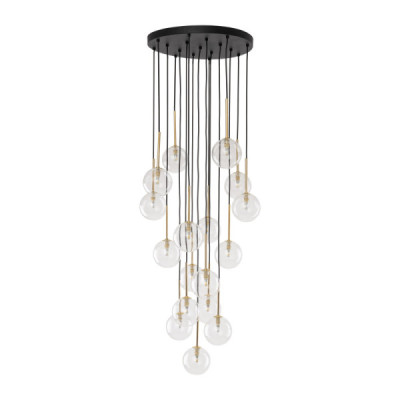 Nilos black gold lampa wisząca 17 5945 - TK Lighting